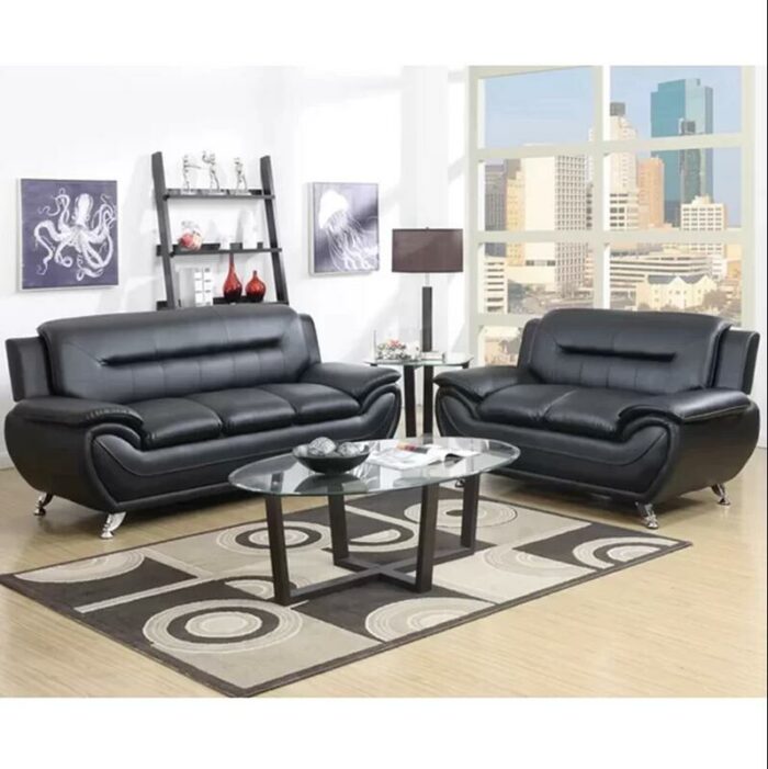 3 Piece Faux Leather Living Room Set for Living Room Furniture 4