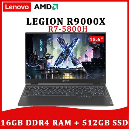 Lenovo LEGION E-sports R9000X Gaming laptop 2022 15.6 inch R7-5800H 16GB RAM 512G SSD GeForce RTX 3060 backlit metal NoteBook 1