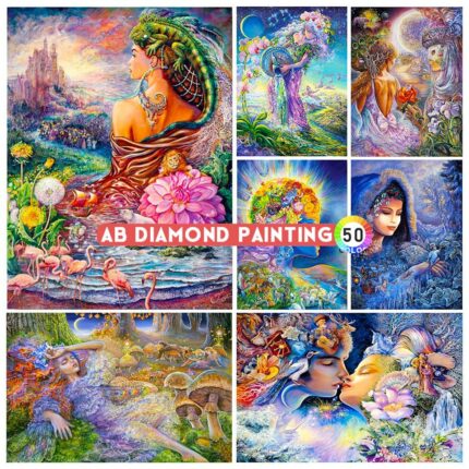 5D Diamond Painting Dream Myth Fairy Embroidery Cross Stitch Kit Diamond Mosaic Picture Rhinestone Art Crafts Home Decoration 1