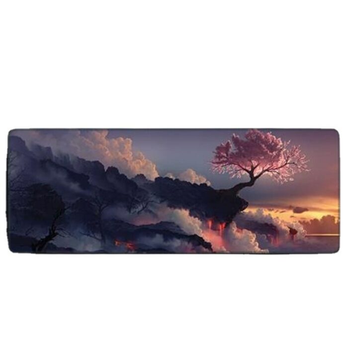 Natural Rubber Anime Landscape Series Office Computer Desk Pad Non-slip Texture Enhanced Gaming Keyboard Pad 800x300x2MM 5