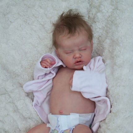 17inch Reborn Doll Kit Indie By Laura Soft Touch Fresh Color Unfinished Doll Parts with Body Included 2