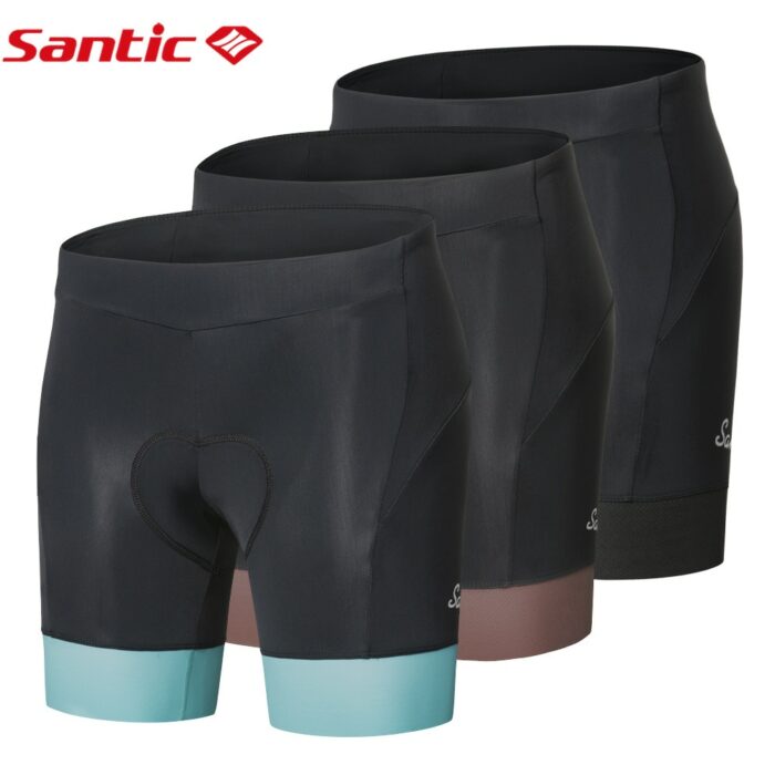 Santic Women's Cycling Shorts Summer Cycling Shorts Breathable Perspiration Cycling Shorts Women's Reflective Comfortable 1