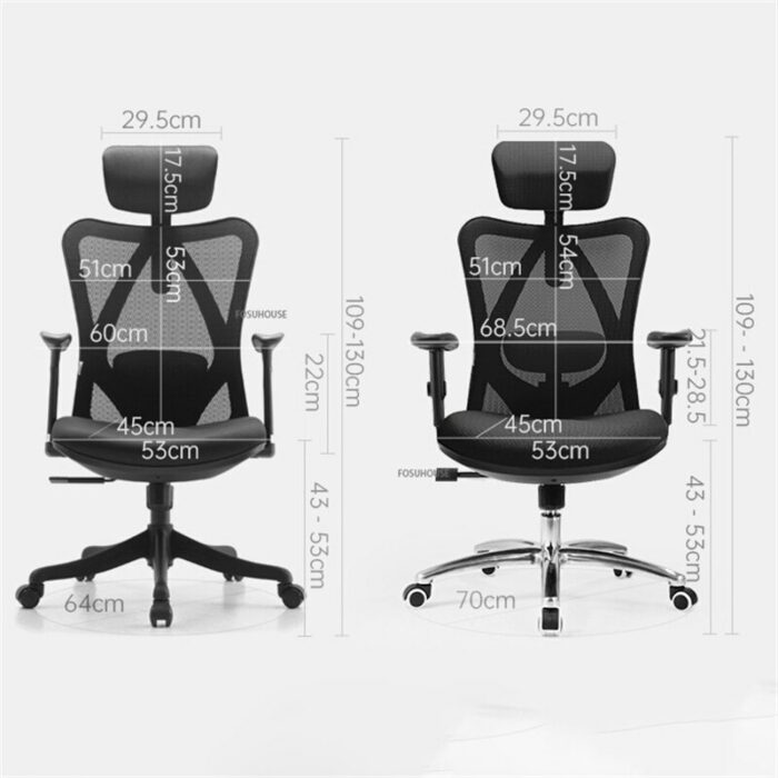 Modern Furniture Mesh Office Chairs For Office Home Study Back Ergonomic Adjustable Desk Chair Lift Swivel Computer Armchair 6