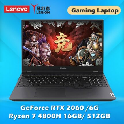 Gaming laptop Lenovo Legion R7000P Notebook With AMD Ryzen 7 4800H Windows 10 15.6 inch 16G 512G SSD GeForce RTX 2060 6G Display 1