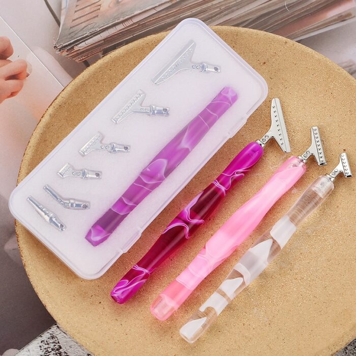 7Pcs Resin Diamond Painting Pen Eco-friendly Alloy Replacement Pen Heads Multi Placers Point Drill Pens DIY Craft Nail Art Tool 1