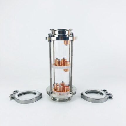 3"(76mm)OD91 Distillation Column With 3pcs Copper Bubble Plates For Distillation,3-Layer High Quality Glass Rectification Column 1