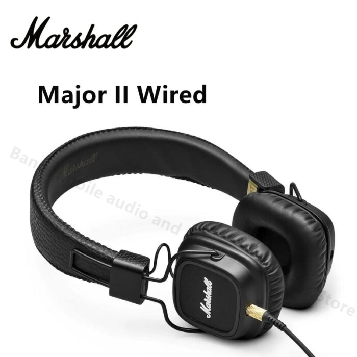 Original Marshall Major II Wired On-Ear Headphone Classic Retro Headphones Deep Bass Foldable Gaming Earphone 1