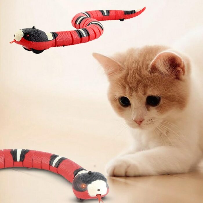 Smart Sensing Snake Automatic Electric Cat Toys USB Charging Pet Interactive Toys Dogs Game Play Toy Cat Accessories 1