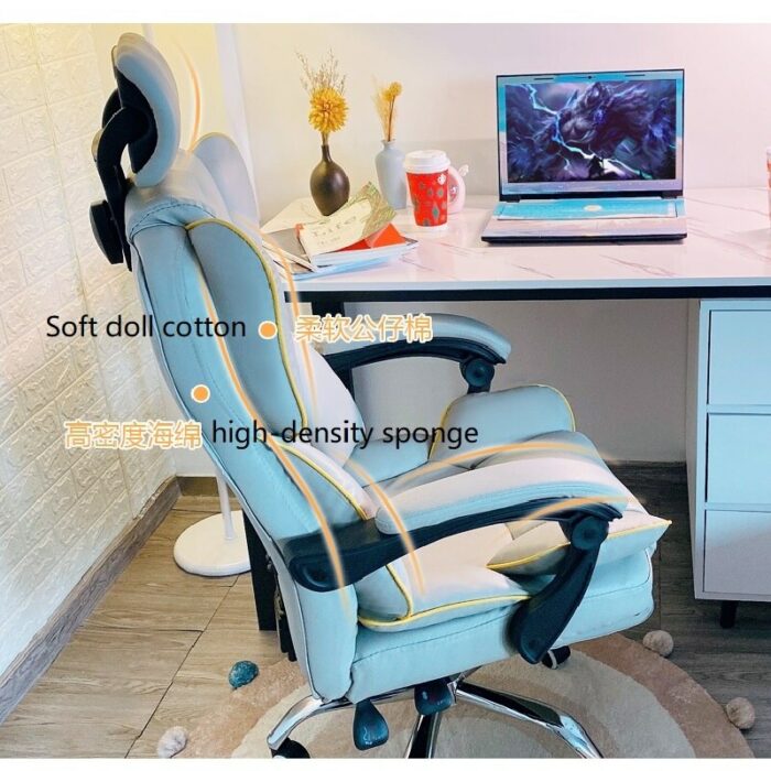 Home Comfortable Sofa Chair Ergonomic Design Game Live Gaming Chair Dormitory Computer Chair Large Angle Adjustable Office Chair 5