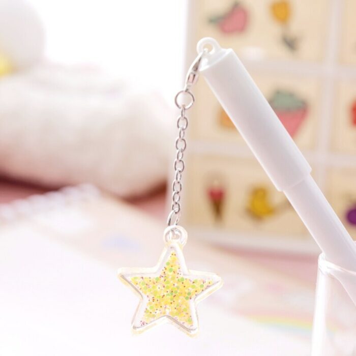 32 Pcs Girls' Unisex Pen Cute Star Pendant Cute Student Learning Stationery Examination Signature Pen Cheap Kawaii Stationery 6