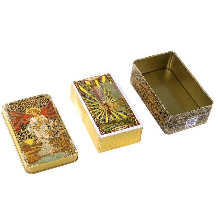 Tarot 78 Cards Golden Art Table Game Tarot Deck Entertainment Playing Card Board Game Gift 2022 New Arrival 3