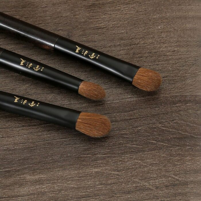 Professional Handmade Make Up Brush Eye Shadow Blending Brush Soft Resilient Weasel Hair Ebony Handle Makeup Brushes 5