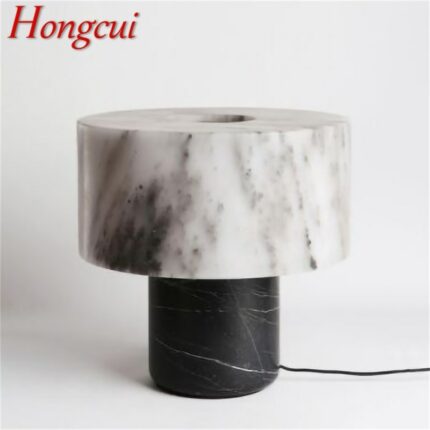 Hongcui Postmodern Vintage Table Lamp Creative Design Marble Desk Light LED Fashion for Home Living Room Bedroom Decor 1