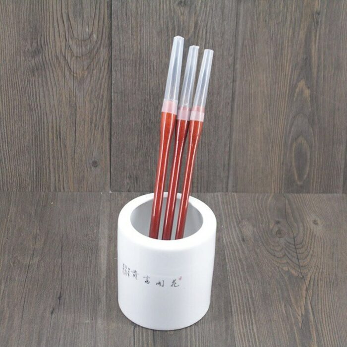 Ceramic Pen Holder Blossoms Rich Creative Home Decoration Brush Storage Tool Office Supplies Artist Pen Wash 11.5x10.5cm 5