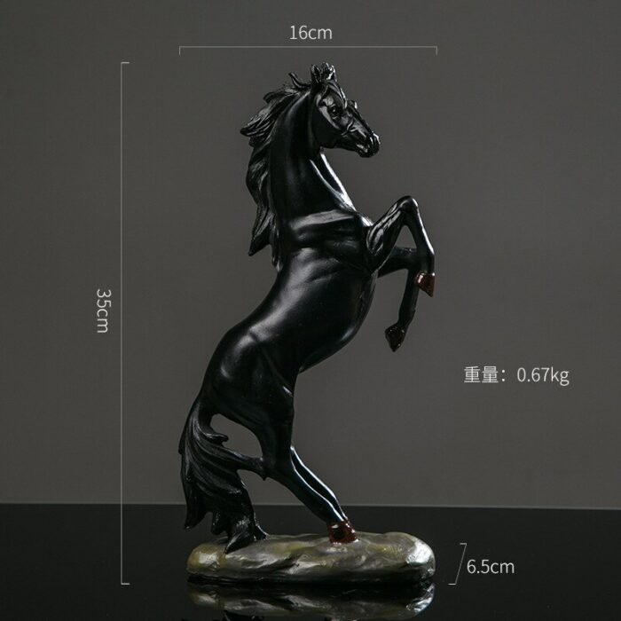 Resin Crafts Horse Statuette Decoration Morden Art Animal Steed Figurines Office Desktop Ornaments Home Decoration Accessories 6