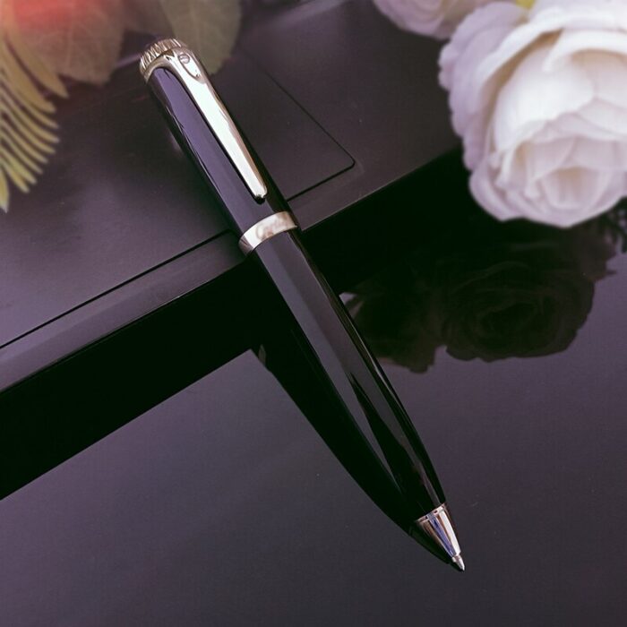 High-quality resin pen cover with sapphire rotatable ink pen famous luxury brand office writing signature pen 3