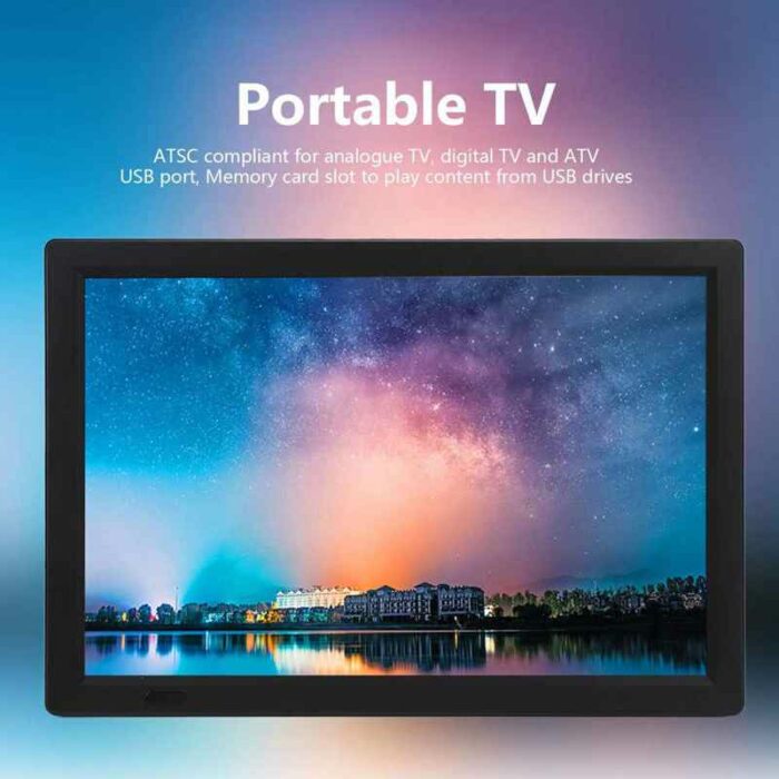 LEADSTAR 14 Inch Digital Television Multifunction Portable Digital Analog TV with Same Screen Function US Plug 110‑220V 6