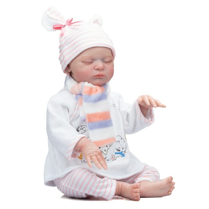 50CM Newborn Baby Size Reborn Baby Popular Laura Lifelike Soft Touch Cuddly 3D Skin Visibile Veins High Quality Art Doll 5