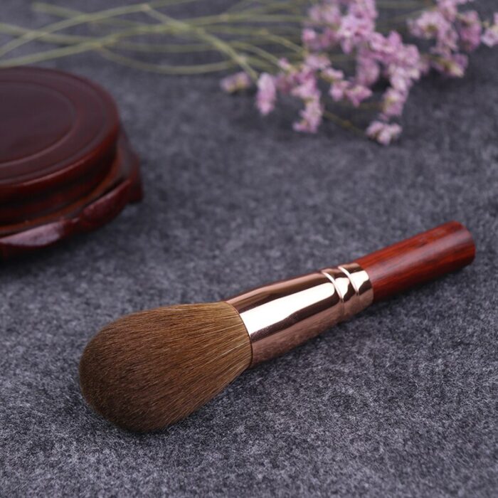 QINZHI Professional Handmade Make Up Brush 121 Large Round Blush Brush Short Handle Soft Resilient Weasel Hair Makeup Brushes 5