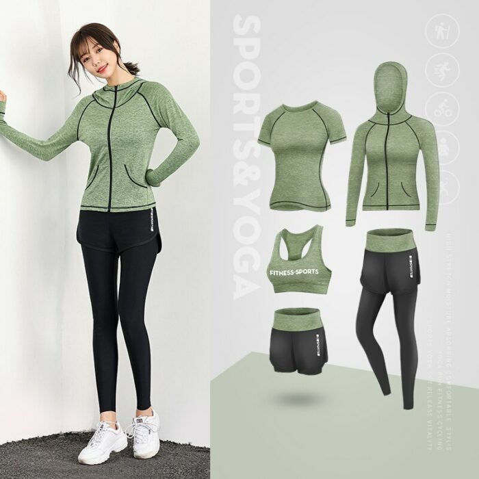 New Arrival Running Sets Women Sports Suit Jogging Basketball Underwear Sportswear Gym Tights Running Tracksuit Training Clothes 3