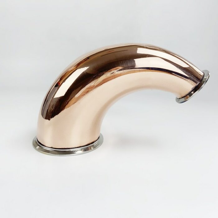 Sanitary Copper Elbow 4"(102mm)OD119 * 2"(51mm) OD64, 135 degree Horns Copper Pipe,Hemispherical Reducer For Distillation 1