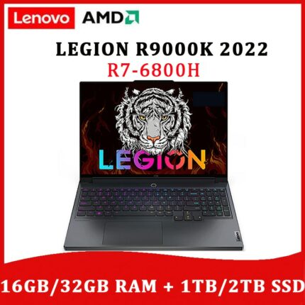 Lenovo LEGION R9000K Gaming Laptop 2022 New AMD Ryzen 7 6800H 32GB RAM 1TB SSD Windows 11 16-inch 165Hz 1080P HD Camera Notebook 1