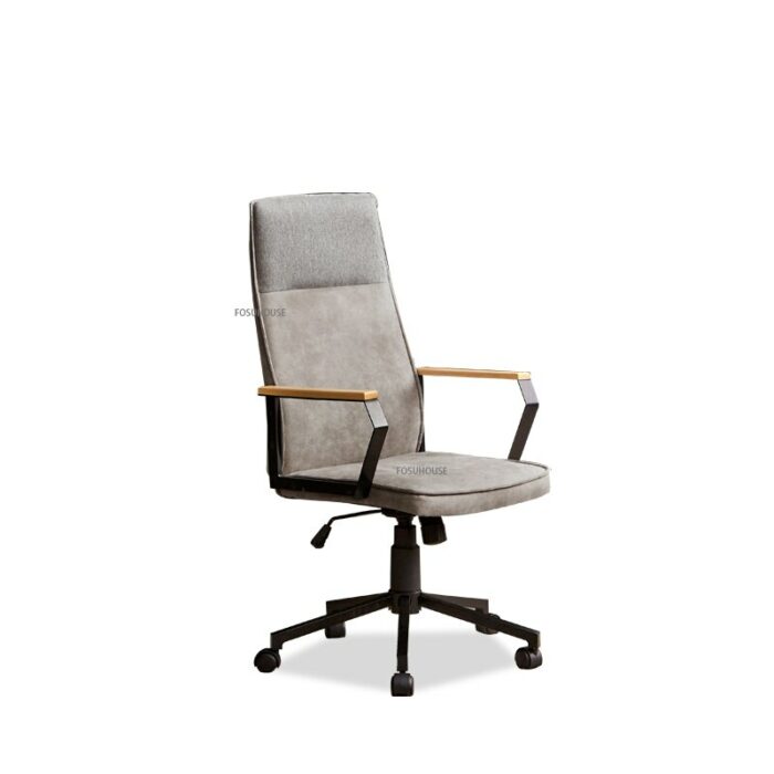 Modern simple Fabric Office Chair for Office Swivel Comfortable Sedentary Computer Chair Home Living Room Single Lift game Chair 3