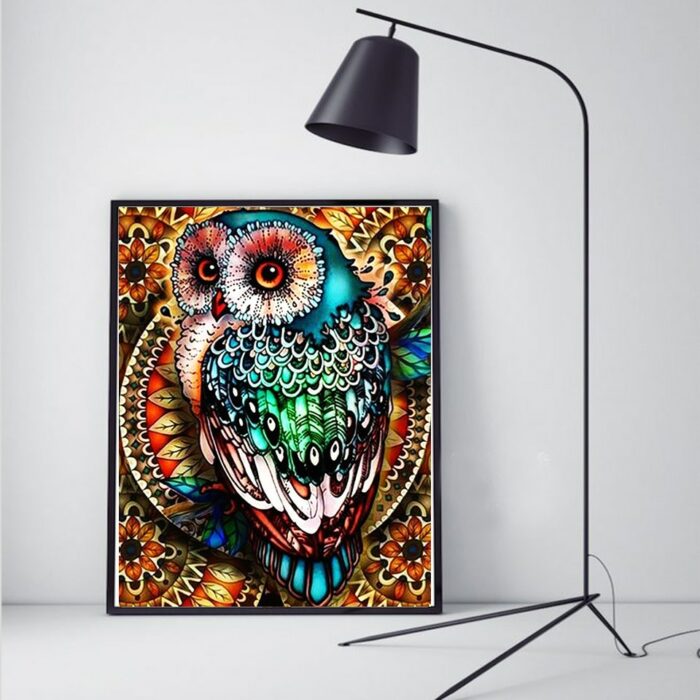 5D DIY Diamond Painting Owl Rhinestone Art Diamond Embroidery Animals Sale Mosaic Cross Stitch Kit Home Decor Gift 4