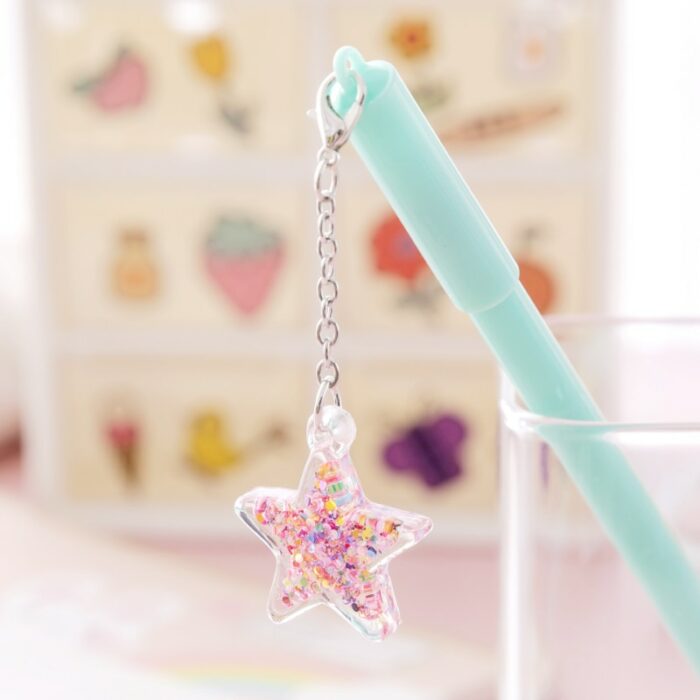 32 Pcs Girls' Unisex Pen Cute Star Pendant Cute Student Learning Stationery Examination Signature Pen Cheap Kawaii Stationery 5