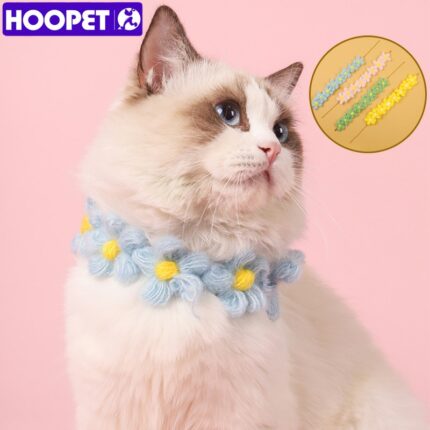 HOOPET Cat Collar Flower Small Dog Bow Tie Cute Puppy Neck Decoration Pet Necklace 1