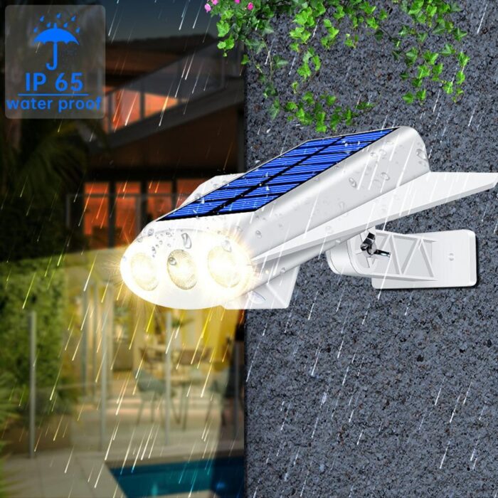 LED Solar Wall Light IP65 Waterproof Outdoor Motion Sensor Solar Garden Light for Landscape Path Street Garage Lighting 5