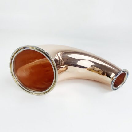 Sanitary Copper Elbow 4"(102mm)OD119 * 2"(51mm) OD64, 135 degree Horns Copper Pipe,Hemispherical Reducer For Distillation 2