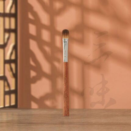 D910 Professional Handmade Make Up Brush Large Eye Shadow Brush Soft Red Fox Hair Red Sandalwood Makeup Brushes 1