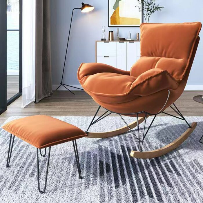 Super Cosy Lobster Chair Dedroom Lazy Sofa Rocking Chair Light Luxury Single Sofa Chair Living Room Leisure Rocking Chair 3