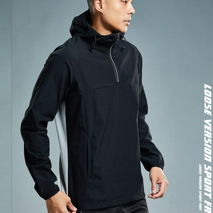 Windbreak Medium Thickness Sports sweatshirts Men's Hoodie Autumn And Winter jackets gym sports and leisure coats 2