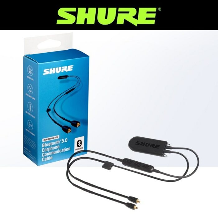 Shure RMCE-BT2 TW2 Bluetooth Headphone Cable 5.0 Upgrade of Wire Control with Microphone for SE535 SE846 SE215 Earphones MMCX 1