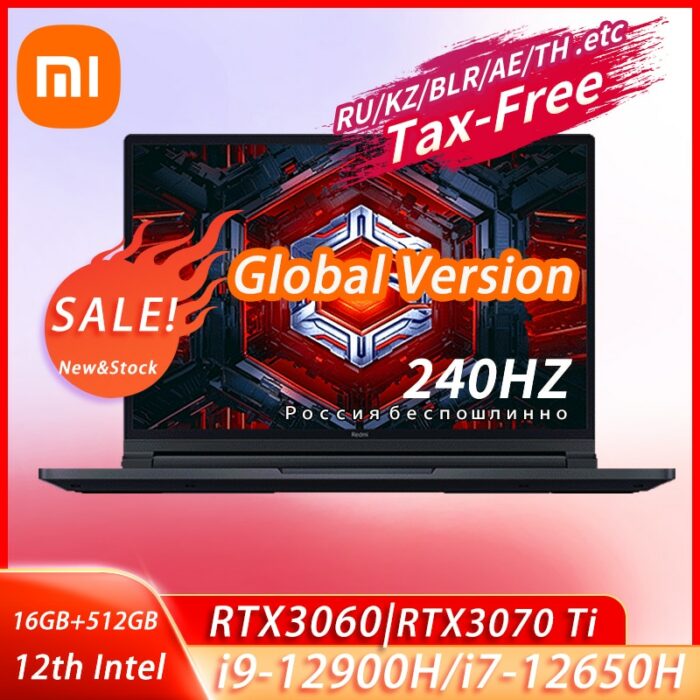 Xiaomi Redmi G Pro Game Laptop 2022 12th Intel Core i9-12900H/i7-12650H RTX3060/RTX3070Ti GPU 16G+512G 2.5K 240Hz 16" Notebook 1