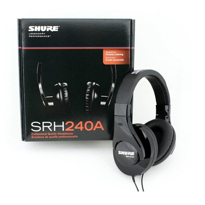 SHURE Shure SRH240A Fully Enclosed Professional Head-mounted Bass Soundproof Headphones gaming ps4 microphone 4