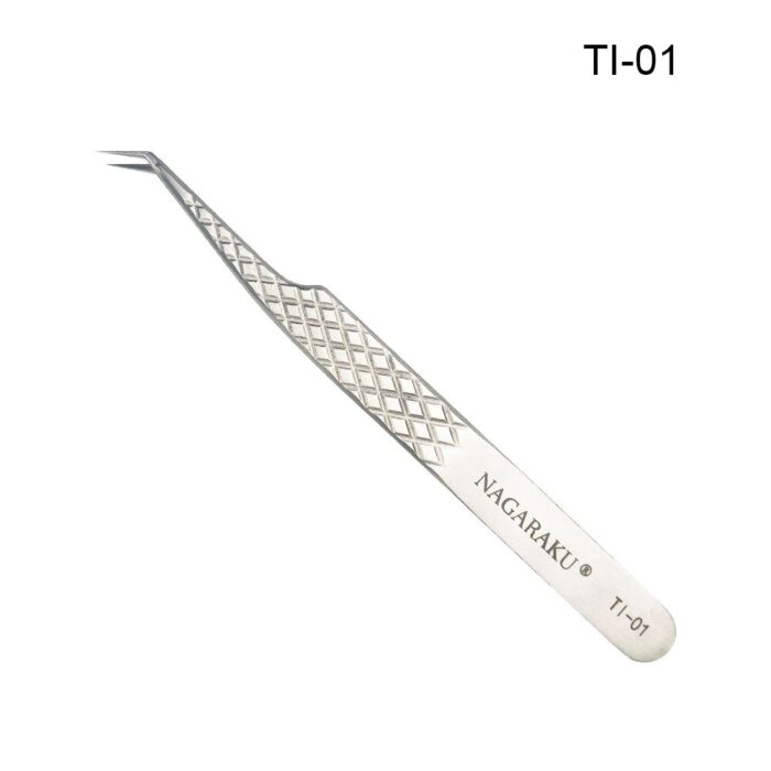 NAGARAKU Eyelash Extension Tweezers Makeup Titanium Alloy High Quality Perfect Elasticity Labor-saving Professional Tweezers 4