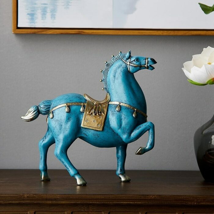 Horse Sculpture Home Decoration Accessories Chinese Style Living Room Decoration Dengshui Statue Office Decor Housewarming Gifts 4