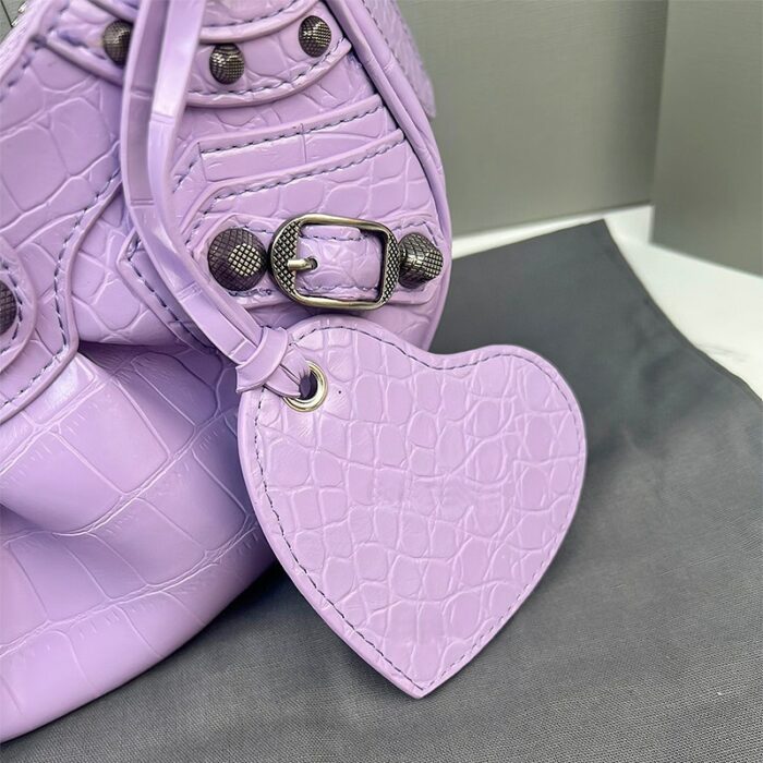 Donna-in 2022 Trend Purple Y2K Shoulder Bag Women Rivet Armpit Bags Luxury Designer Handbags Top Quality Genuine Leather Purse 5