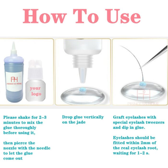 Pink Glue Fast Drying Sign Bulk Vegan Mini Professional For Private Label Eyelash Extension Glue Eyelash Glue 3