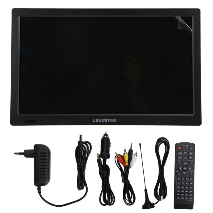 LEADSTAR 13Inch Portable Digital TV High Sensitivity 1366x768 HD Television Support FM Radio Function for Home Car Portable TV 1