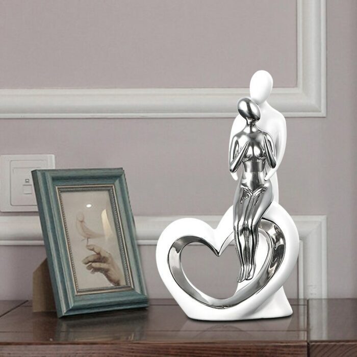 MODERN CERAMIC COUPLES FURNISHING CRAFTS HOME LIVINGROOM TABLE FIGURINES DECORATION OFFICE DESKTOP ORNAMENTS DECOR WEDDING GIFTS 2