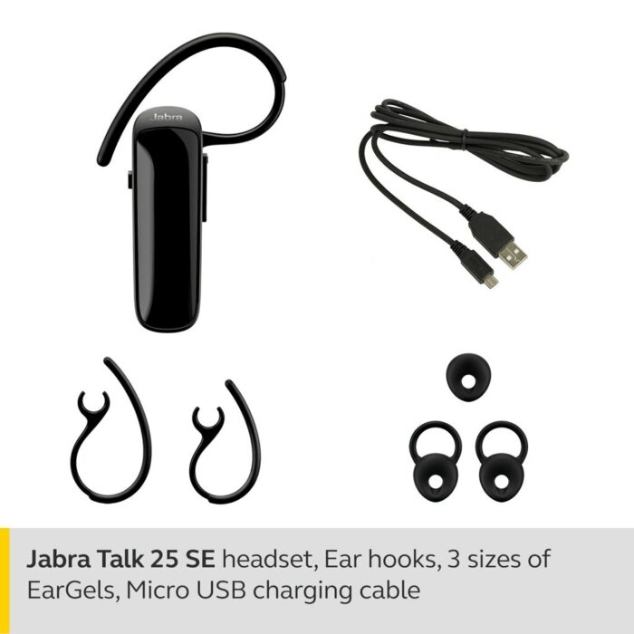 100% Original Jabra Talk 25 SE Wireless Headset Mono Bluetooth Headphones Talk25SE Business Earphones with Mic Handsfree In Car 3