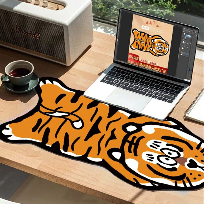 300x700MM2022 Year of The Tiger Ins Wind Cute Special-shaped Mouse Pad Personality Creative Non-slip Office Computer Desk Pad 5