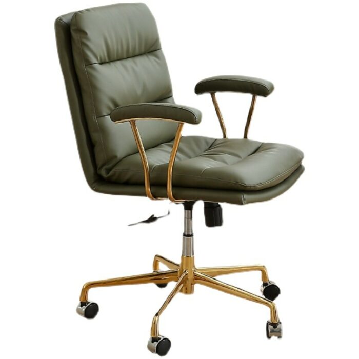 Nordic Light Luxury Office Chair Home Lift Swivel Computer Chair Study Room Designer Creative Backrest Comfortable chaise gaming 2