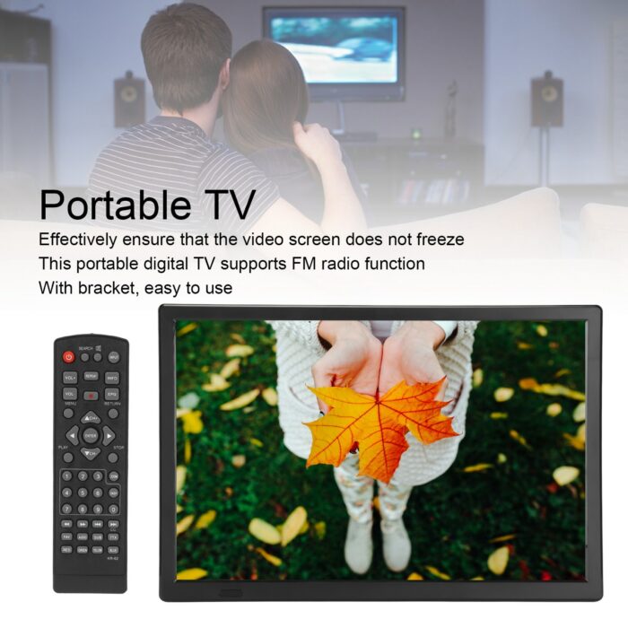 16inch Portable Digital TV HD 1080P Digital Television for Kids Car Travel EU Plug 100-240V tv portatil Tv sets Portable TV 4