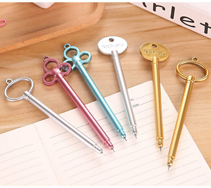 100pcs Creative key Neutral Pen students Wholesale with Learning to write Water Pen Stationery supplies wholesale 5