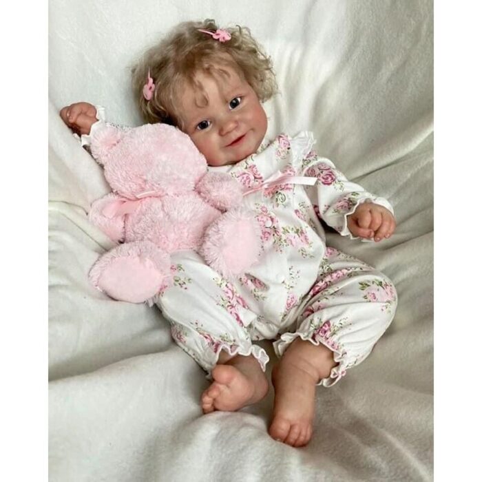 60CM Reborn Toddler Popular Cute Girl Doll Maddie with Rooted Blonde Hair Soft Cuddle Body High Quality Doll Cute Doll Toy 2